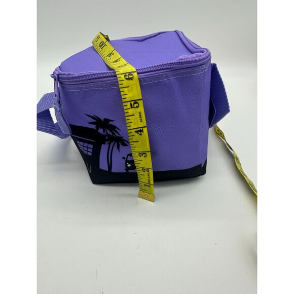 Trader Joe's Insulated Bag for Lunch Picnic Cooler Bag 10 X  6 X 6 Purple NWT - Picture 2 of 8